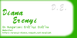 diana erenyi business card